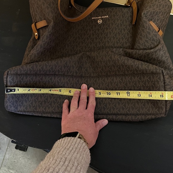 Michael Kors Signature Brown Tote - Picture 10 of 12